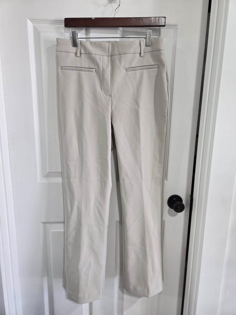 Rachel Zoe Women's Crepe Straight-Leg Dress Pants - Cream